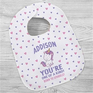 Youre One of A Kind Personalized Valentines Day Baby Bib - 38996-B