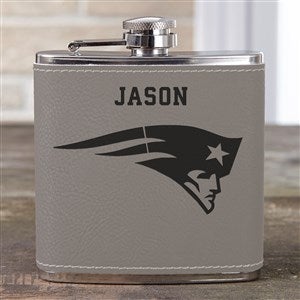 NFL New England Patriots Leatherette Personalized Flask - 39005