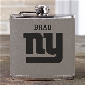 NFL New York Giants Leatherette Personalized Flask - 39008