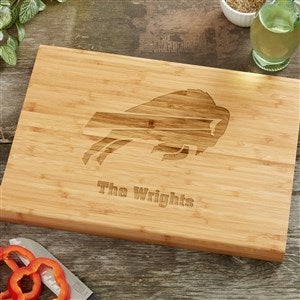 NFL Buffalo Bills Personalized Bamboo Cutting Board- 10x14 - 39017