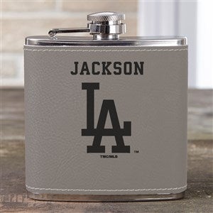 MLB Los Angeles Dodgers Leatherette Personalized Flask - 39036