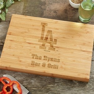 MLB Los Angeles Dodgers Personalized Bamboo Cutting Board- 10x14 - 39068