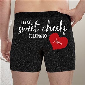 These Sweet Cheeks Belong To Personalized Boxer Shorts