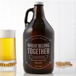 Beer My Valentine 64oz. Personalized Growler - 39131