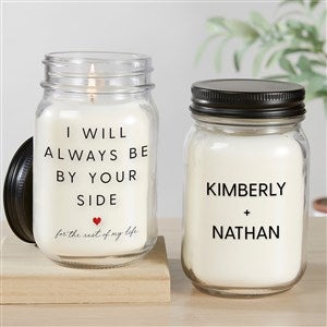 By Your Side Personalized Farmhouse Candle Jar - 39136