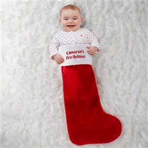 First Christmas Embroidered Jumbo Christmas Stocking - 39218