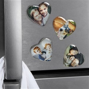 Photo Memories Personalized Acrylic Heart Magnet - 39242