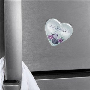 Floral Love For Mom Personalized Acrylic Heart Magnet - 39248