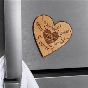 Together We Make A Family Personalized Wood Magnet - Natural - 39254-N