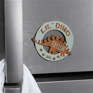 Dinosaur Personalized Wood Magnet- Blue Stain - 39255-B