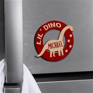 Dinosaur Personalized Wood Magnet- Red Maple - 39255-R