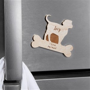Dog Breed Personalized Wood Magnet- Whitewash - 39259-W