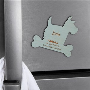 Dog Breed Personalized Wood Magnet- Blue Stain - 39259-B