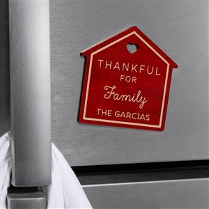 Thankful For Personalized Wood Magnet- Red Maple - 39267-R