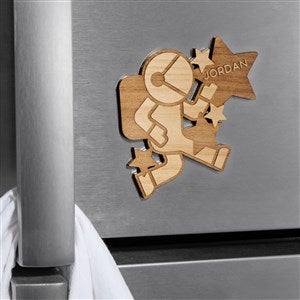 Astronaut Personalized Wood Magnet- Natural - 39273-N