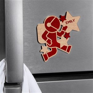 Astronaut Personalized Wood Magnet- Red Maple - 39273-R