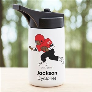 philoSophies® Football Personalized Double-Wall Insulated 12.5 oz  Water Bottle - 39282-S