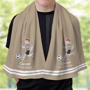 philoSophies® Soccer Personalized Cooling Towel - 39290