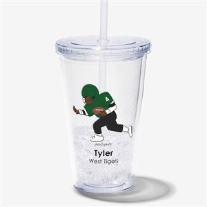 philoSophies® Football Personalized Acrylic Insulated Tumbler - 39300