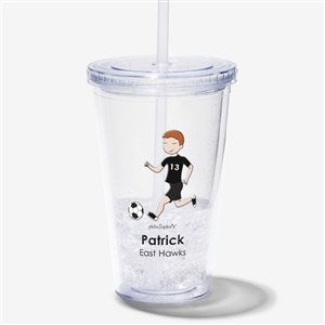 philoSophies® Soccer Personalized Acrylic Insulated Tumbler - 39302