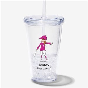 philoSophies® Softball Personalized Acrylic Insulated Tumbler - 39303