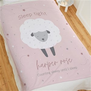 Baby Sheep Personalized Baby 50x60 Plush Fleece Blanket - 39327-F