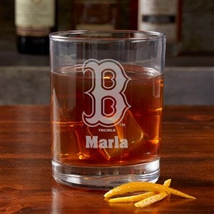 MLB Boston Red Sox Engraved Old Fashioned Whiskey Glass - 39328
