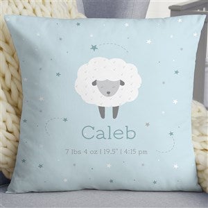 Baby Sheep Personalized 18" Velvet Throw Pillow - 39330-LV