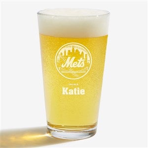 MLB New York Mets Personalized 16 oz. Pint Glass - 39345-PG