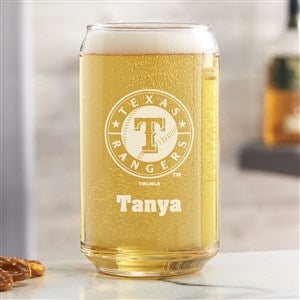 MLB Texas Rangers Personalized 16 oz. Beer Can Glass - 39346-B