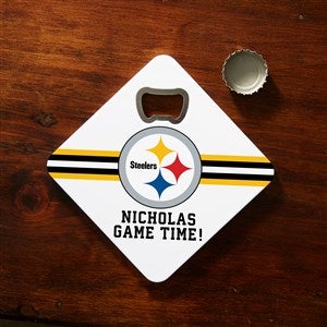 NFL Pittsburgh Steelers Personalized Bottle Opener Coaster - 39347