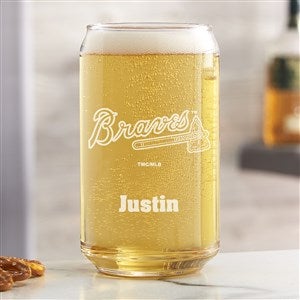 MLB Atlanta Braves Personalized 16 oz. Beer Can Glass - 39355-B