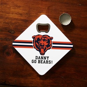 NFL Chicago Bears Personalized Bottle Opener Coaster - 39365