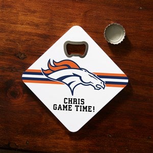 NFL Denver Broncos Personalized Bottle Opener Coaster - 39376