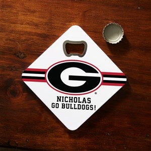 NCAA Georgia Bulldogs Personalized Bottle Opener Coaster - 39377