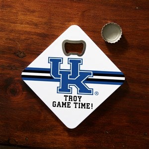 NCAA Kentucky Wildcats Personalized Bottle Opener Coaster - 39381