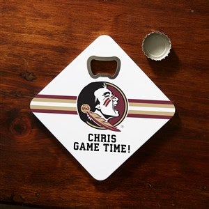 NCAA Florida State Seminoles Personalized Bottle Opener Coaster - 39392