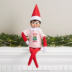 The Elf on the Shelf® Cocoa Personalized Claus Couture Pink Elf Shirt - 39398-P