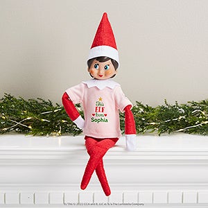 The Elf on the Shelf® Loves Personalized Claus Couture Pink Elf Shirt - 39400-P