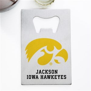NCAA Iowa Hawkeyes Personalized Credit Card Size Bottle Opener - 39447