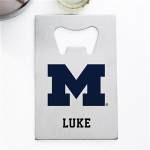 NCAA Michigan Wolverines Personalized Credit Card Size Bottle Opener - 39450