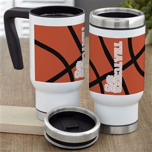 Basketball Personalized 14 oz. Commuter Travel Mug - 39452