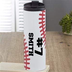 Baseball Personalized 16 oz. Travel Tumbler - 39459