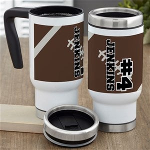 Football Personalized 14 oz. Commuter Travel Mug - 39461