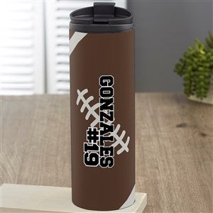 Football Personalized 16 oz. Travel Tumbler - 39462