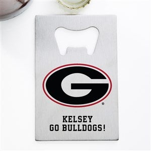NCAA Georgia Bulldogs Personalized Credit Card Size Bottle Opener - 39522