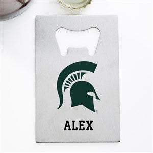 NCAA Michigan State Spartans Personalized Credit Card Size Bottle Opener - 39529