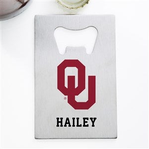 NCAA Oklahoma Sooners Personalized Credit Card Size Bottle Opener - 39532