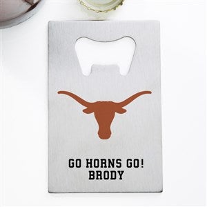 NCAA Texas Longhorns Personalized Credit Card Size Bottle Opener - 39533
