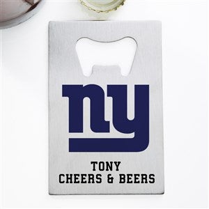 NFL New York Giants Personalized Credit Card Size Bottle Opener - 39540